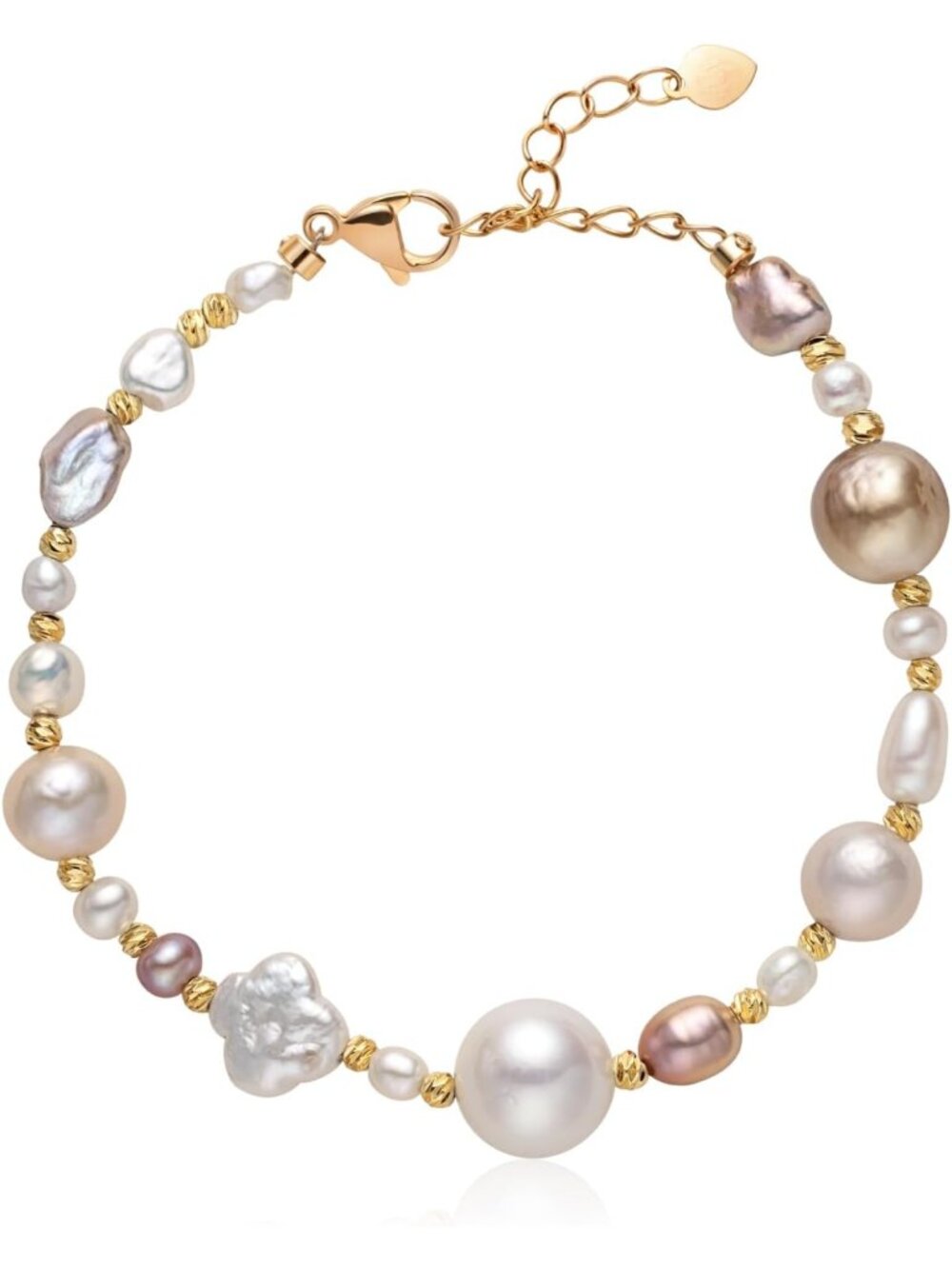 Elegant Handmade Baroque Freshwater Pearl Bracelet for Women - Unique Gift Idea